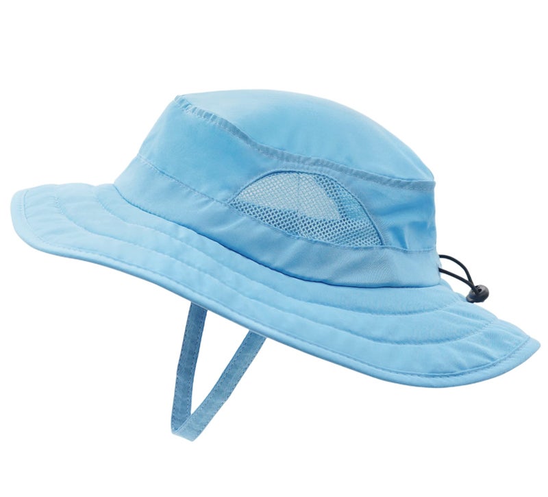Connectyle Kids UPF 50+ Bucket Sun Hat UV Sun Protection, Aqua Blue, 2-6T - Image 1
